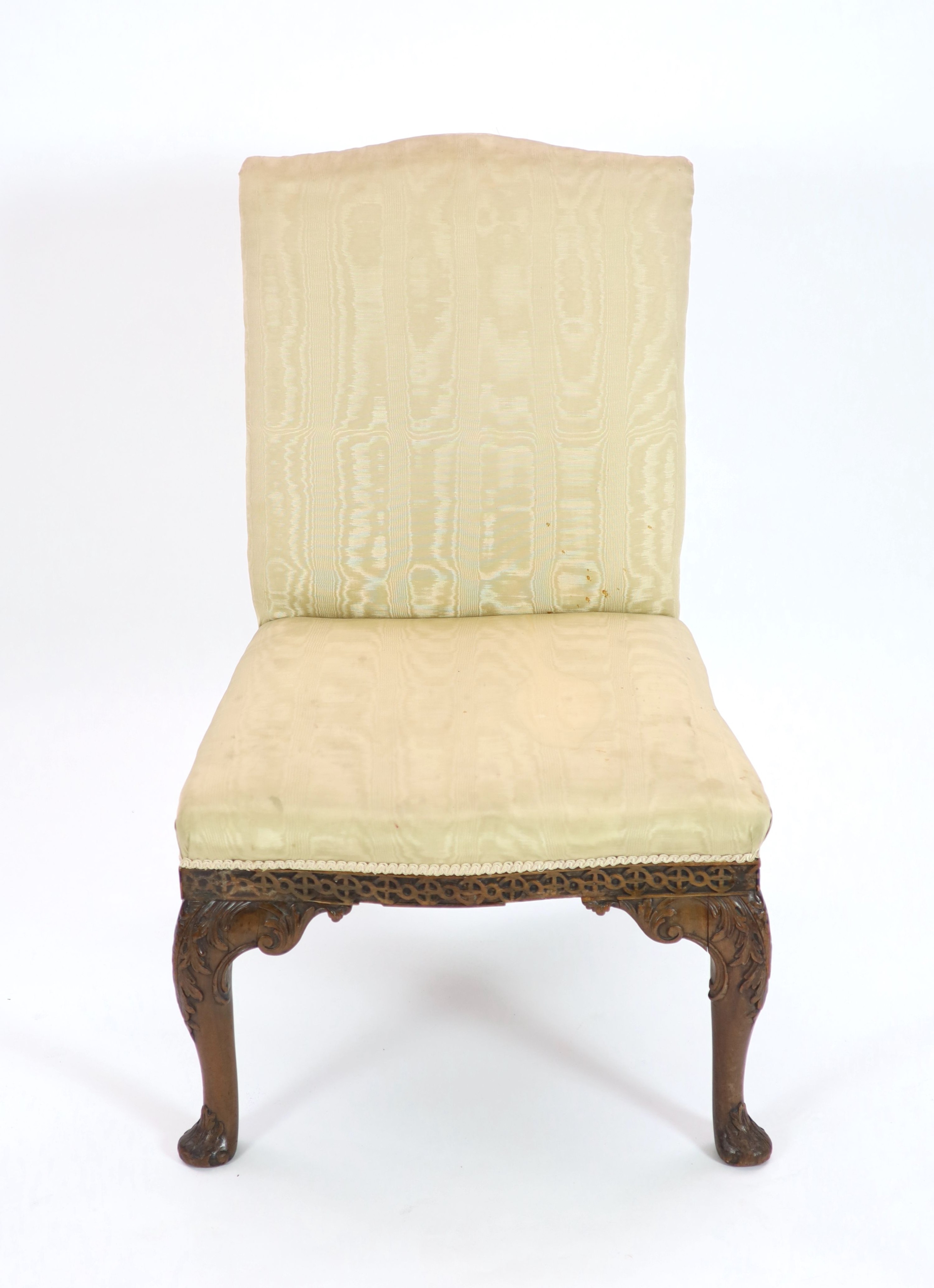 A George II mahogany side chair W.65cm D.65cm H.95cm